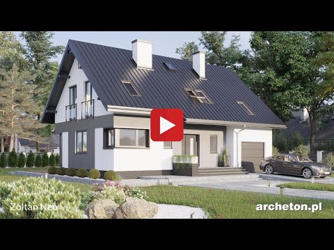 Projekt domu Zoltan Neo - archeton.pl - z użytkowym poddaszem 174,4 m2