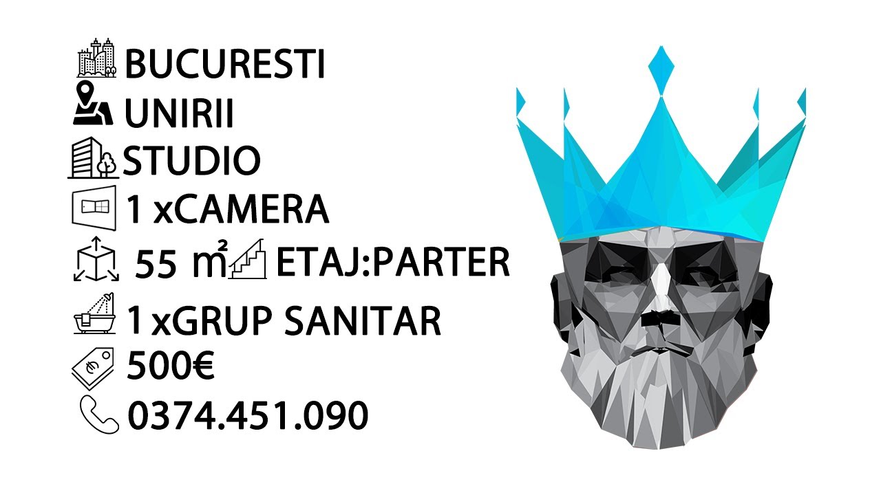 Tur video Studio | Unirii, Calarasi | Terasa 30mp | Centrala | Bloc nou