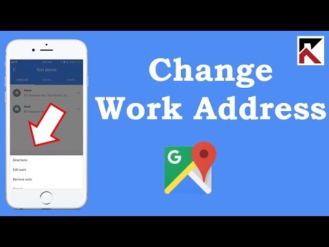 How To Change Your Work Address Google Maps iPhone