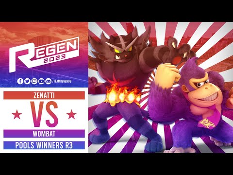 Regen 2023: Winners Pools - Zenatti (Incineroar) Vs Wombat (Donkey Kong)