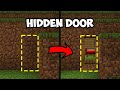 Minecraft The Easiest Hidden Door In BEDROCK JAVA Secret Door Secret Base