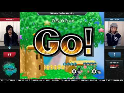 Speakeasy Smash [1/17/17] - ME | Vro (Marth) vs. Ferocitii (Peach) - SSBM - Winners Finals