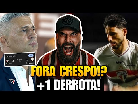 PÓS JOGO: SÃO PAULO 2X3 PORTUGUESA: CRESPO QUESTIONADO PELA TORCIDA | PAULISTÃO 2026 | ANÁLISE