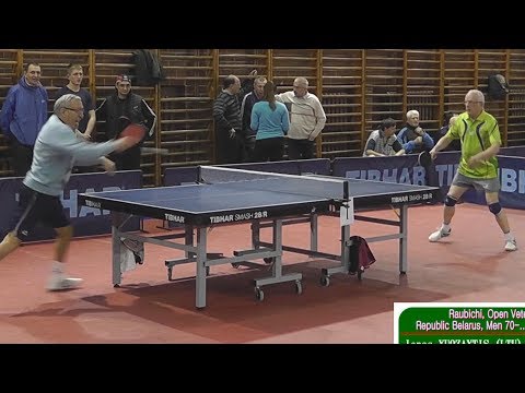 Gennadiy DEGTYARYOVAS vs Vladimir EFREMOV Raubichi, Belarus Open Championship Table Tennis