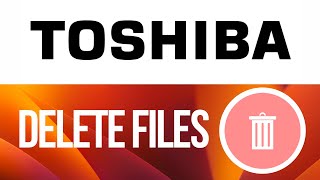 How to Delete Files Toshiba External Hard Drive on Mac