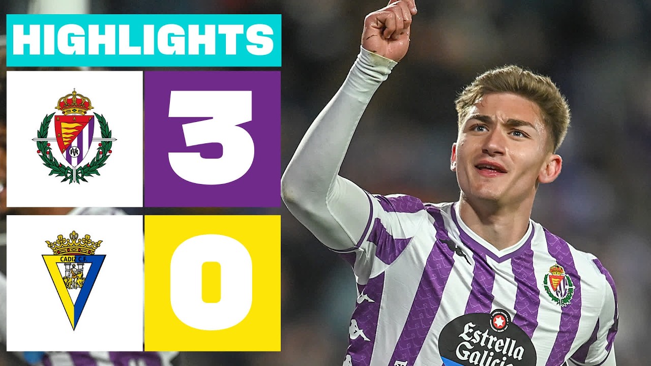 Real Valladolid vs Cádiz Highlights