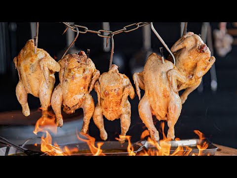 This is how you roast Chicken over an open fire
