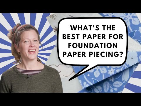 Discover the Best Paper for Foundation Paper Piecing
