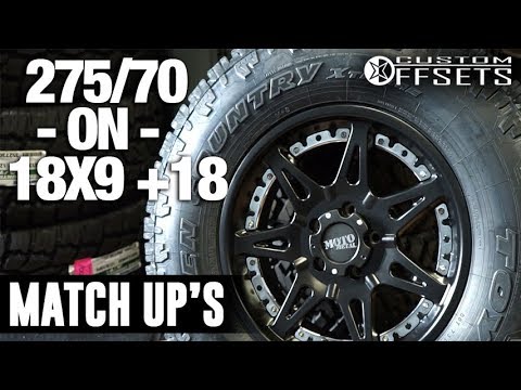 Custom Offsets Match Up: 295/70 on a 18x9 +18