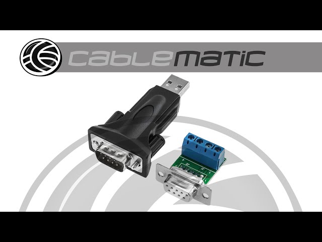 Vídeo relacionado con DIGITUS Tarjeta y adaptador de interfaz (USB, De serie, RS-485, USB, Negro)