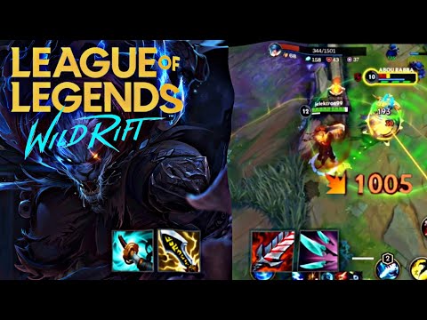 FULL CRIT RENGAR IS BROKEN!!! //build and runes // wild rift gameplay