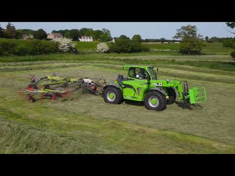 4k Hay Harvest 2023 - The NEW Merlo Multifarmer telehandler supplied by Marst Agri Ltd in Suffolk.