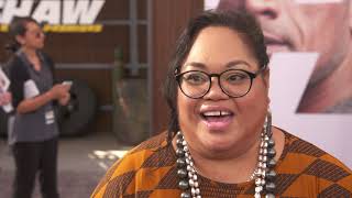 Fast & Furious Presents Hobbs & Shaw Los Angeles Premiere - Itw Lori Pelenise Tuisano video