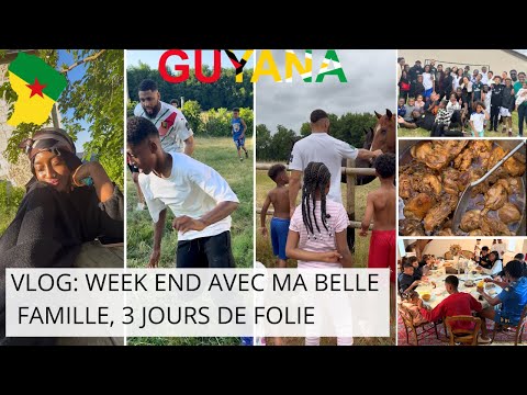 Week-end avec ma belle-famille guyanaise 🇬🇫3 jours de folie, rires, jeux, repas & ambiance garantie!