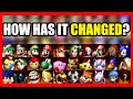 Evolution Of Characters Selection Screen Smash Remix