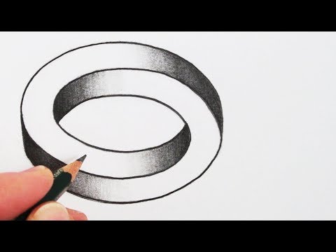 Part of a video titled How to Draw a Simple Optical Illusion: The Impossible Oval