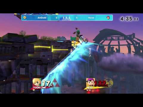 SOS17 Losers Semis - Horse (Ness) vs AmDodd (Toon Link) & Losers Finals, Game 1