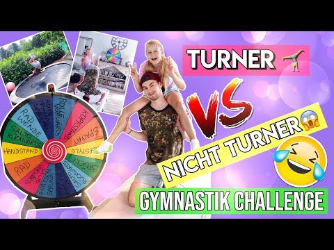 😳TURNER VS NICHT TURNER GYMNASTIK GLÜCKSRAD CHALLENGE MaVie Family