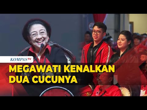 Megawati Kenalkan 2 Cucunya di HUT ke-50 PDI Perjuangan