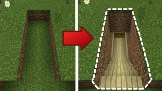Minecraft: How to Build a Small &amp; Easy Secret Base Tutorial #5 (Hidden House)