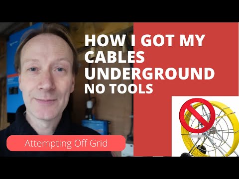 How to get a cable through long underground pipe - SOLVED!!