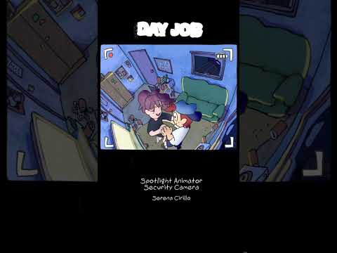 Thumbnail of the video: the security cam ending from DAY JOB episode 2 by Serena Cirillo (music by Todor Manojlovic)