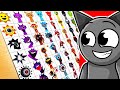 How To Draw ALL Sprunki Characters Phases 1 10
