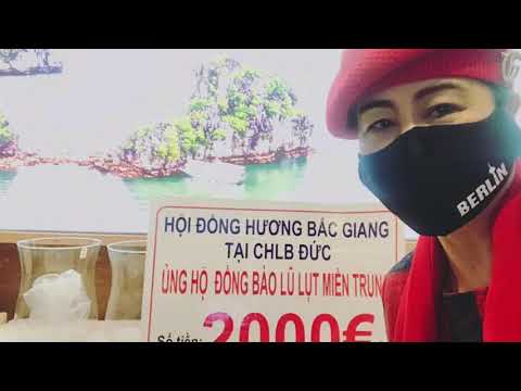 HỘI ĐỒNG HƯƠNG BẮC GIANG CHLB ĐỨC QUYÊN GÓP ỦNG HỘ 4 TỈNH MIỀN TRUNG 2.000€