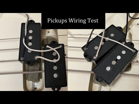 Precision Bass Pickups Wiring Test [Series/Parallel]
