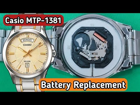 Casio MTP-1381 battery replacement tutorial