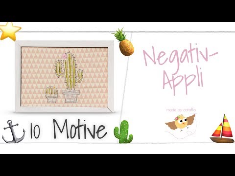 Negativ Applikation ❤︎ Erweiterungsdatei (10 Motive)