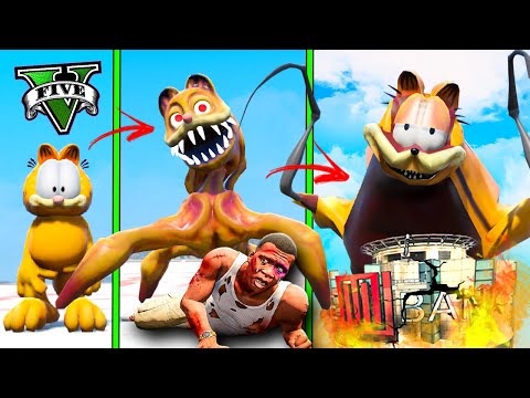 I UPGRADED WEAK GARFIELD to GIANT GARFIELD MONSTER in GTA 5