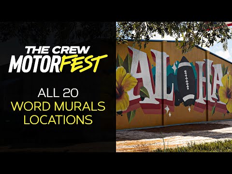The Crew Motorfest - All 20 Word Murals Locations ("Rainbow Word Arts" Challenge)