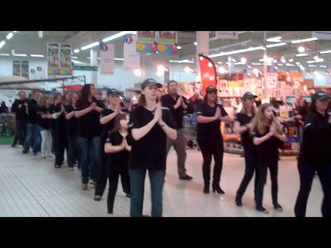 flash mob LECLERC GEISPOLSHEIM