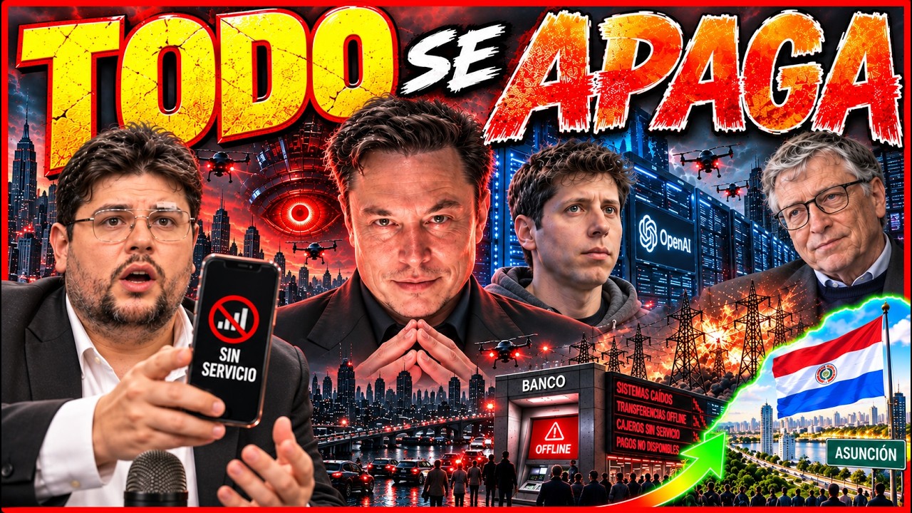 🔴 PREPARAN EL GRAN APAGÓN 🤖 LA IA TE DEJARÁ SIN DINERO, AGUA, LUZ NI INTERNET ⚡
