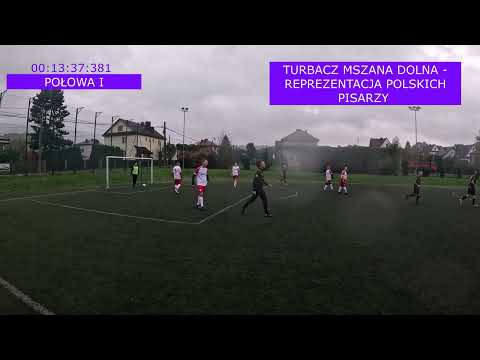 Mecz towarzyski (POŁOWA I): Turbacz Mszana Dolna - REPREZENTACJA POLSKICH PISARZY
