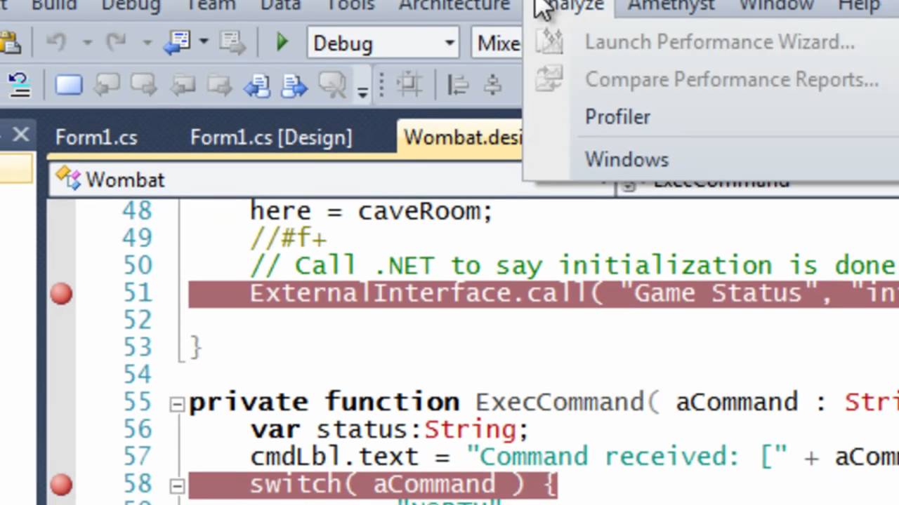 Debug Microsoft .NET and Adobe Flash / Flex in Visual Studio