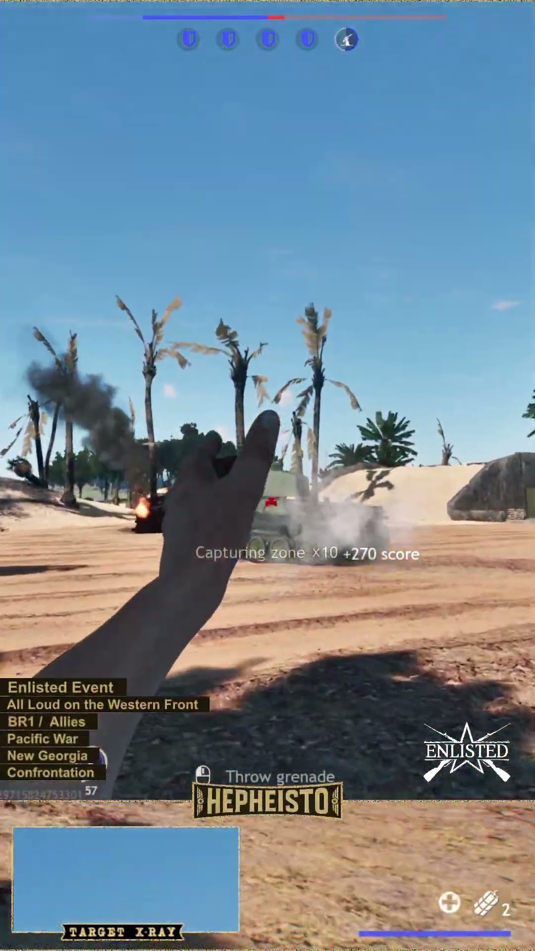 Engineer eliminates Tank Ho-I with Explosion Pack