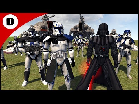 Captain Rex Fights Darth Vader after Order 66 - Men of War: Star Wars Mod Tournament Game 5