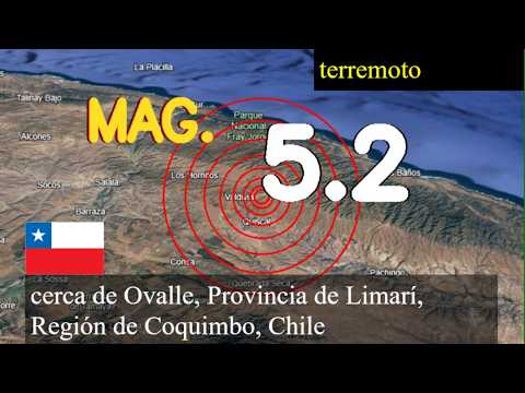 😱🚨  Terremoto cerca de Ovalle, Provincia de Limarí, Región de Coquimbo, Chile actualizaciones en viv