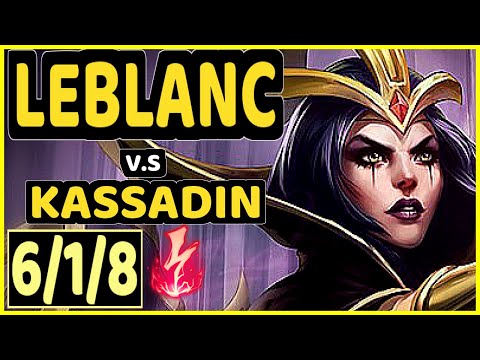 EVROT (LEBLANC) vs KASSADIN - 6/1/8 KDA MID CHALLENGER GAMEPLAY - BR