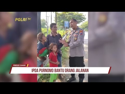 IPDA PURNOMO BANTU WARGA TERSESAT DI JALAN