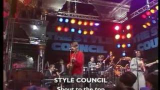 Style Council - Shout To The Top ( The Tube TV Show 1984 ) Live - Lyrics