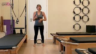 שיווי משקל בעמידה עם חישוק פילאטיס