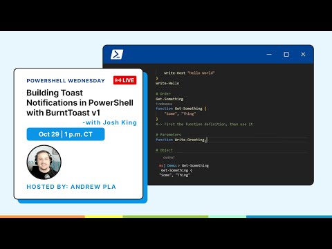 Building Toast Notifications in PowerShell with BurntToast v1