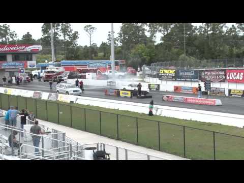 Fastest NA SRT 8 Jeep Cherokee vs Big Block Camaro - Wheelstand - Drag Race Video -- Road