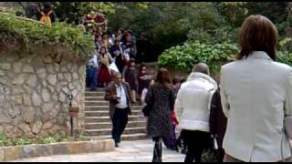 preview picture of video 'Epitaphios at Moni Kaisarianis, coming back (Επιτάφιος Μονής Καισαριανής)'