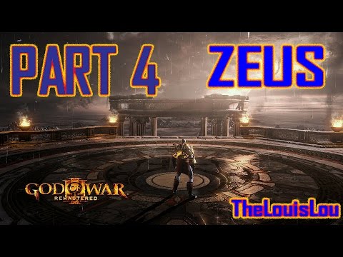 God of War III Remastered Gameplay Walkthrough - Part 4 - Zeus [1080p 60FPS] PS4