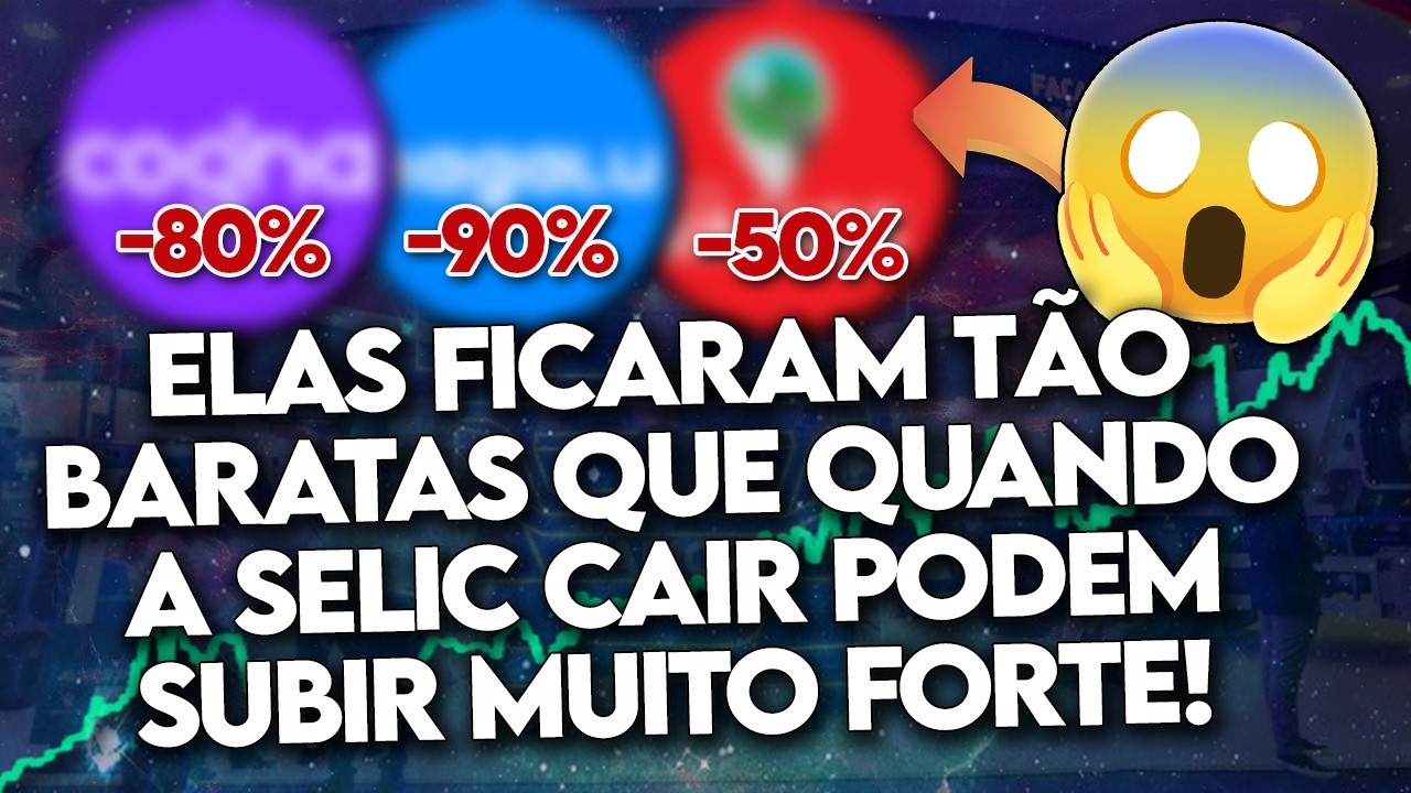 5 AÇÕES que PODEM SUBIR MUITO com a QUEDA nos JUROS! (Vai DEMORAR MUITO?) - TOP 5