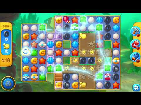 [FISHDOM Walkthrough] Level 5906 Hard (Qua màn - Fishdom)